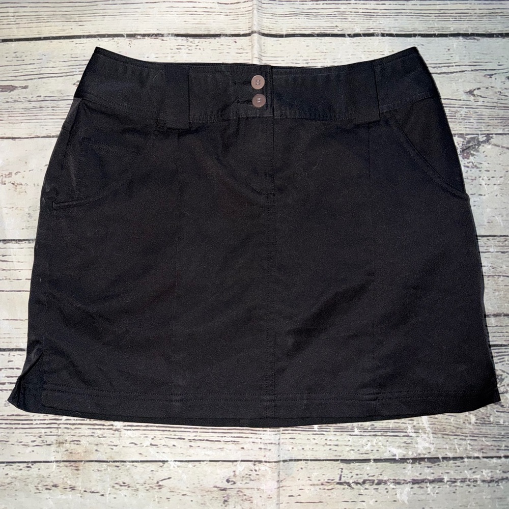 adidas Charcoal Buttoned Mini Skirt